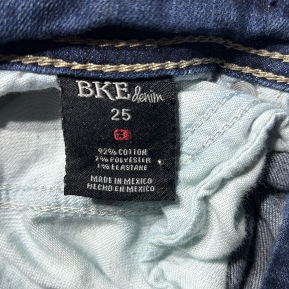 BKE Denim Jeans Womens 25 Payton Dark Wash Straight Casual Classic Streetwear - Picture 3 of 5